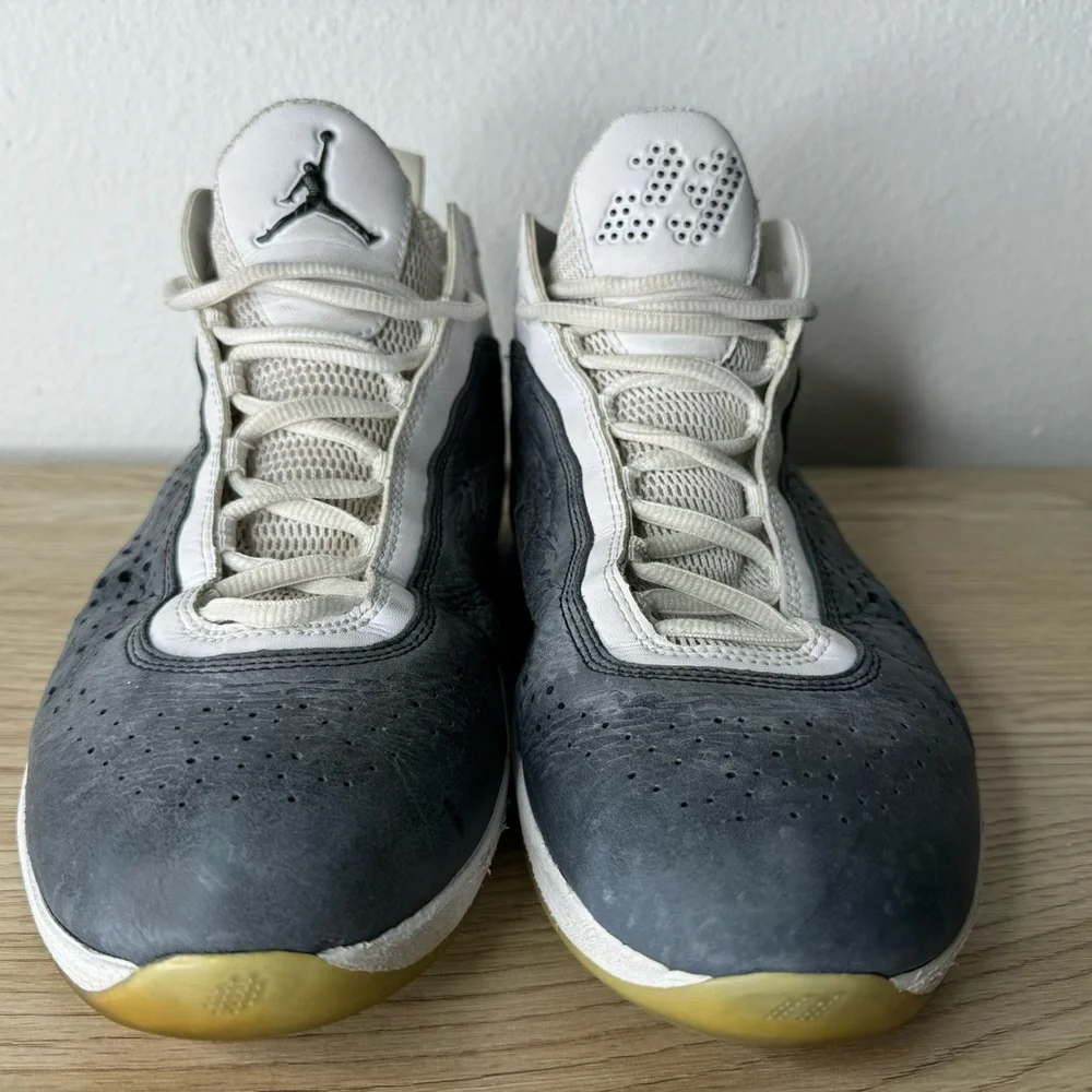 Nike Air Jordan 2011 White Black Anthracite Sneakers 436771-101 Men's Size‎ 9.5